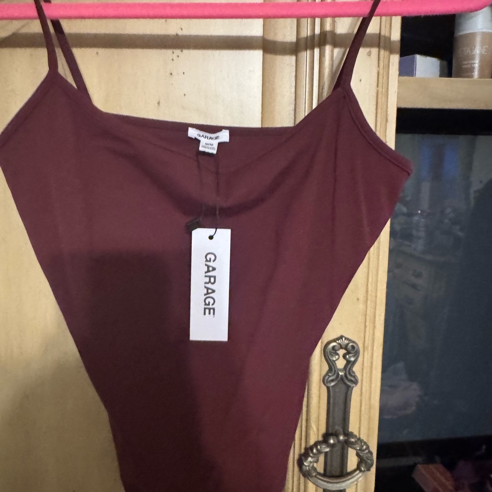 Garage Women's Maroon Camisole Top